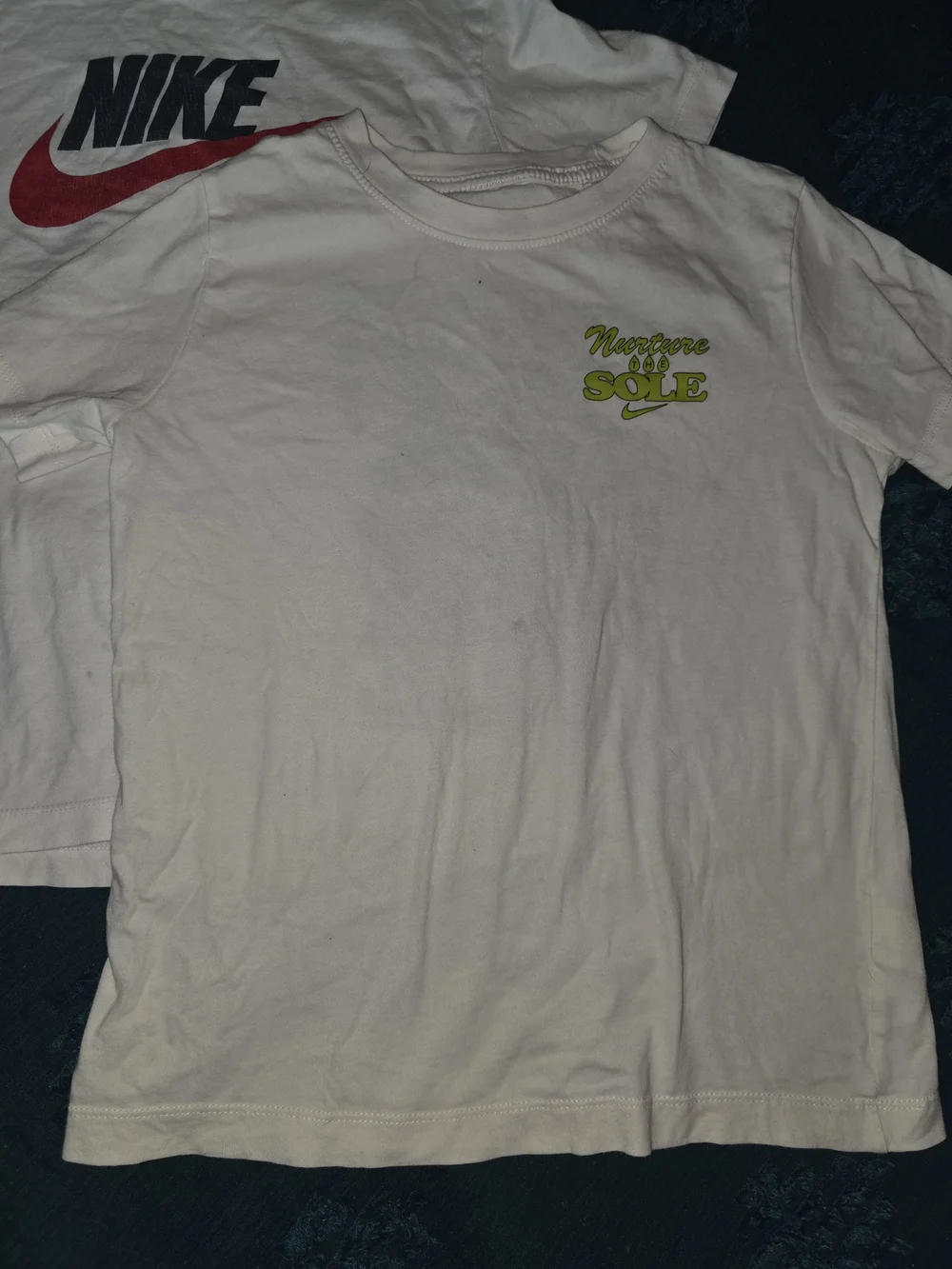 Nike Kids White & Black Logo Tee Bundle with Red Accent